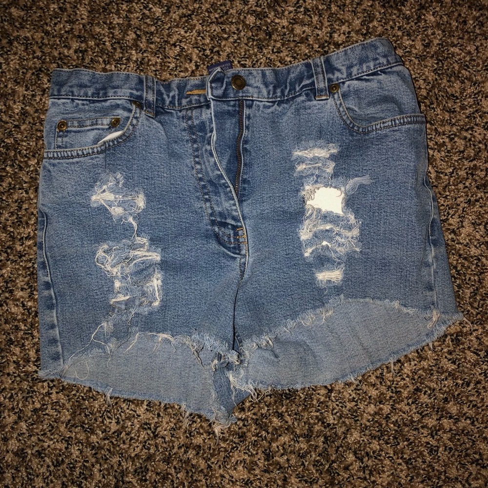 Denim shorts